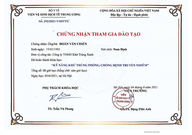 Công ty TNHH Khử Trùng Xanh