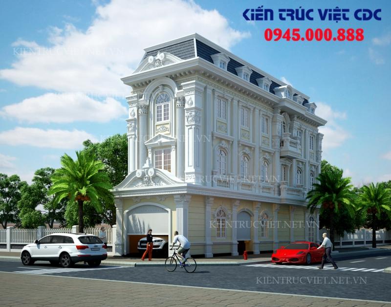 Thiết kế nhà ống kiến trúc Pháp tại Tân Quang, Văn Lâm, Hưng Yên