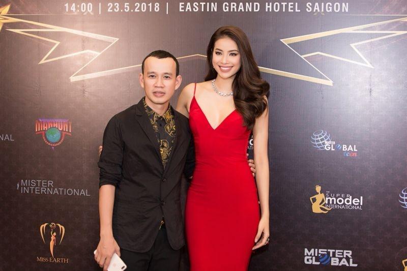 Ông bầu Nadam Phúc Nguyễn và Hoa hậu Phạm Hương