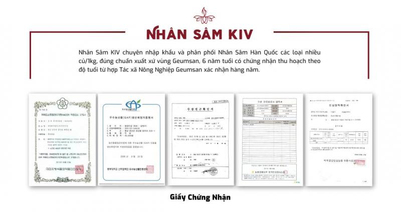 ﻿﻿Nhân sâm Hàn Quốc KIV