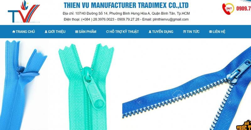 Công Ty Sản Xuất Dây Kéo Thiên Vũ