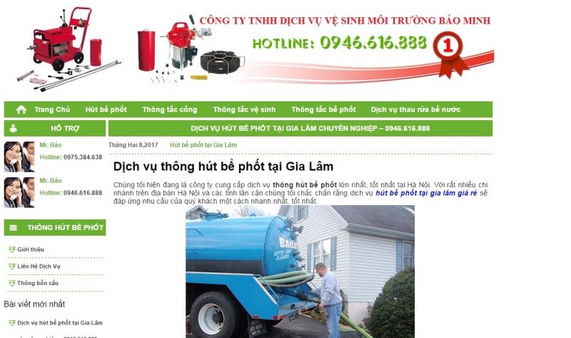 Công ty TNHH dịch vụ vệ sinh môi trường Bảo Minh