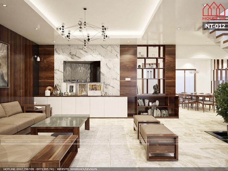 Kiến trúc phòng khách hiện đại của House.vn