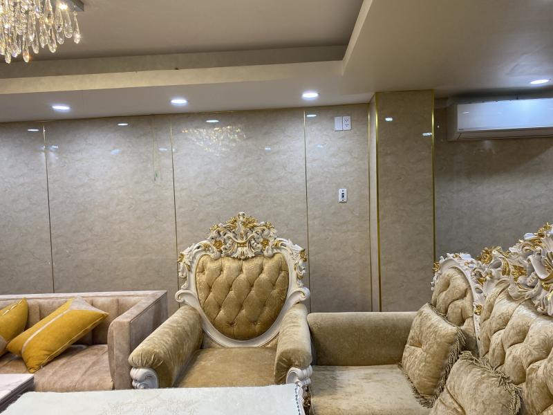 ﻿﻿Tấm nhựa ốp tường PVC giả đá Hoàng An làm cho không gian sang trọng hơn