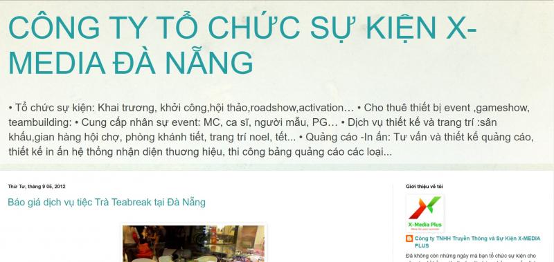 Giao diện chích của website