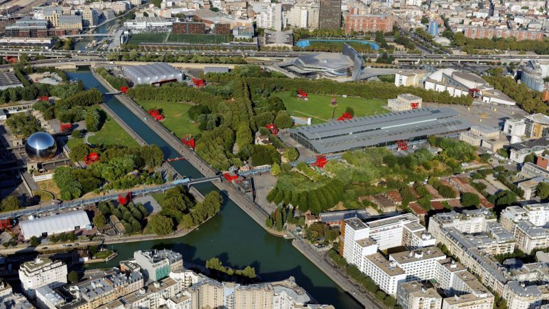 Công viên La Villette là địa điểm tổ chức hàng loạt sự kiện nổi tiếng