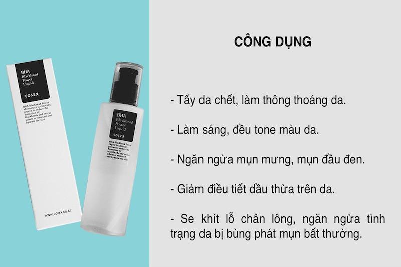 Tẩy Da Chết Giảm Mụn Đầu Đen Cosrx BHA Blackhead Power Liquid