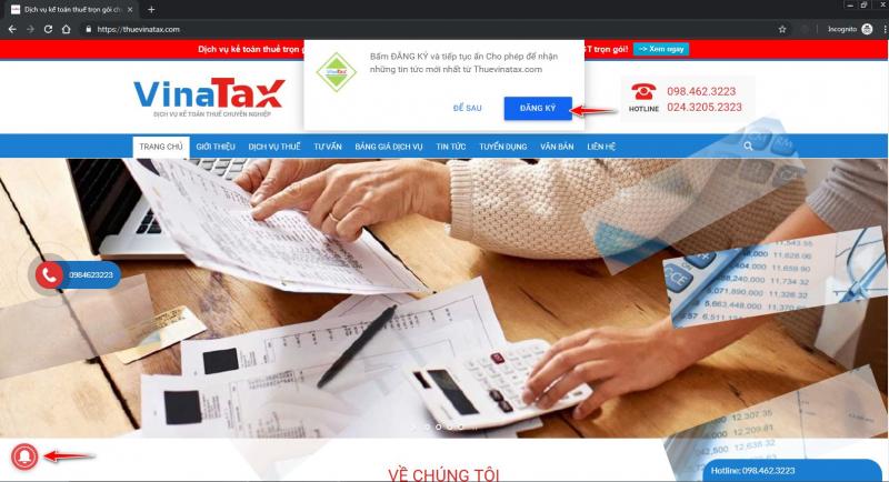 CTCP DỊCH VỤ & ĐẠI LÝ THUẾ VINATAX