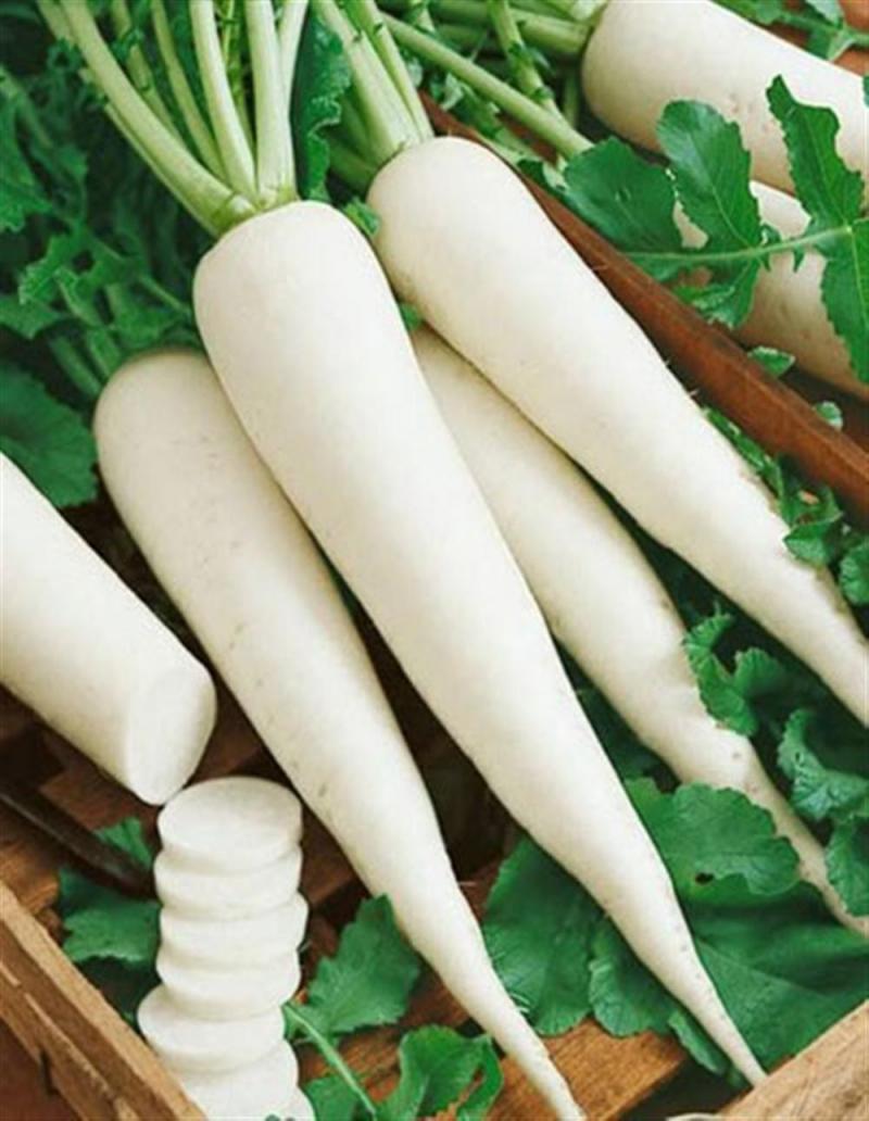Hàm lượng vitamin C và chất xơ trong củ cải rất cao