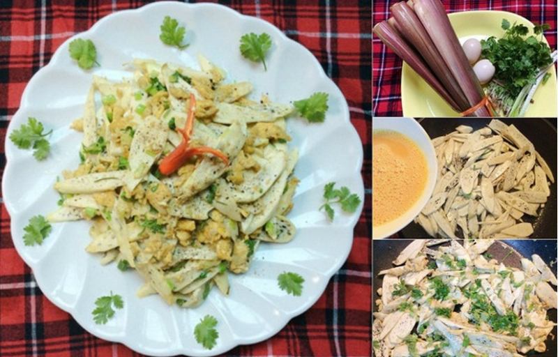 Củ niễng xào thịt heo