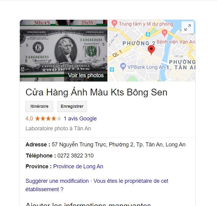 Cửa Hàng Ảnh Màu KTS Bông Sen