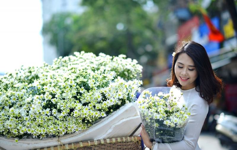 Vẻ đẹp của Cúc Họa Mi mang một nét dịu dàng, mỏng manh