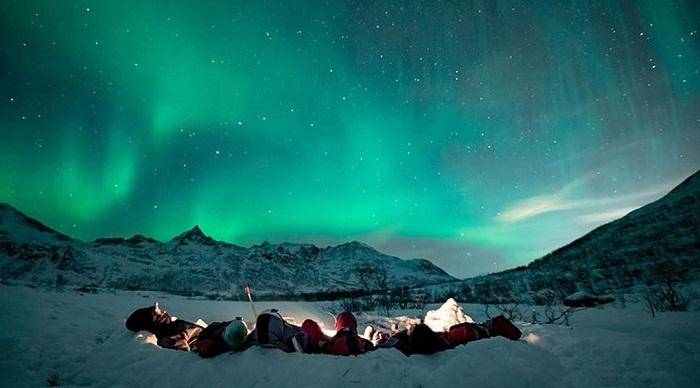 Cực quang tại Kiruna, Thụy Điển
