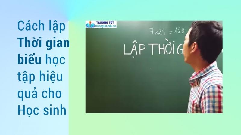 Bạn có thể giám sát việc học hành của con thông qua thời gian biếu.