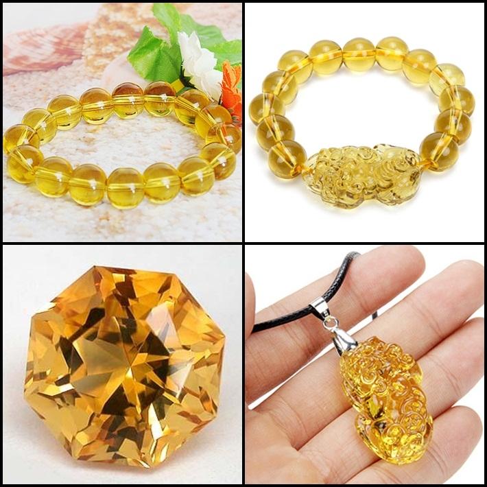 Vòng đá phong thủy thạch anh vàng phù hợp nhất với Song Tử