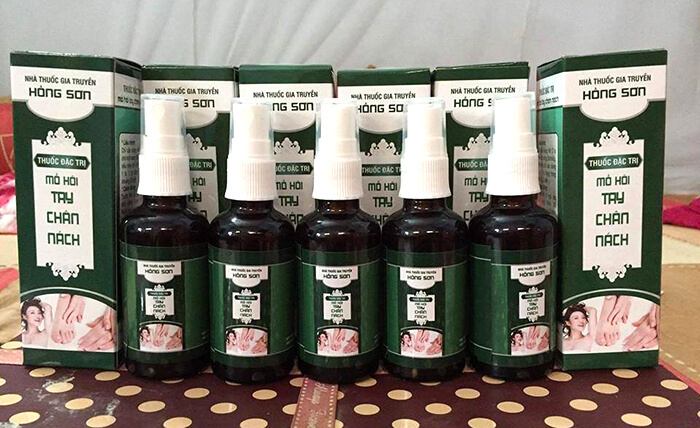 Đặc trị mồ hôi tay chân Hồng Sơn