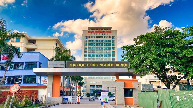 Một góc trường đại học Công nghiệp Hà Nội