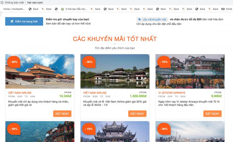 Đại lý vé máy bay Hải Vân