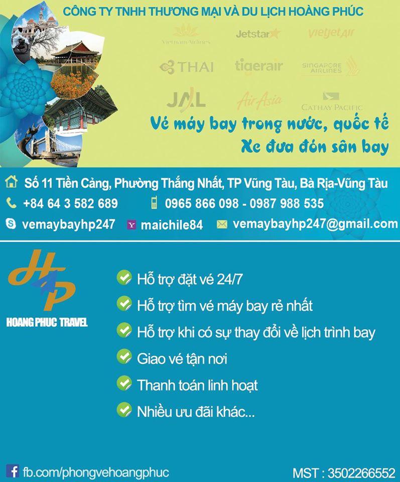 Đại lý vé máy bay Hoàng Phúc