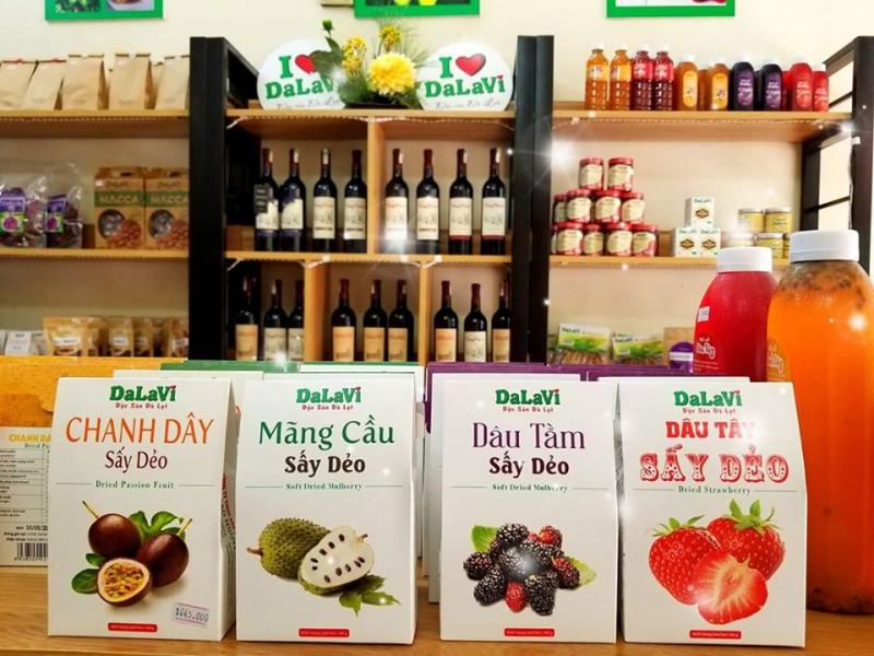 Các loại trái cây sấy tại Dalavi - Đặc sản Đà Lạt