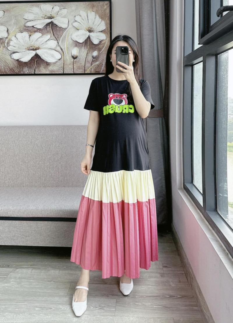 Đầm bầu thời trang Bomia