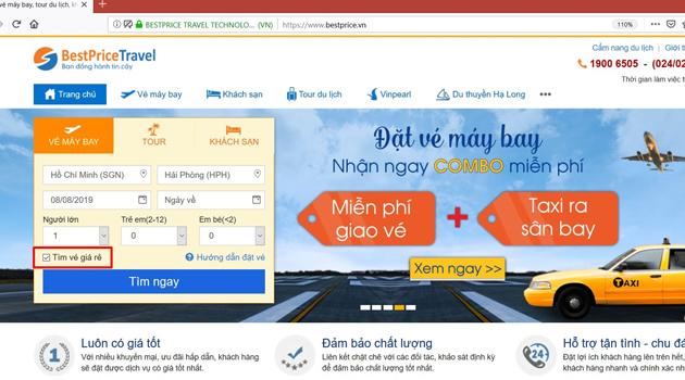 Đặt vé máy bay