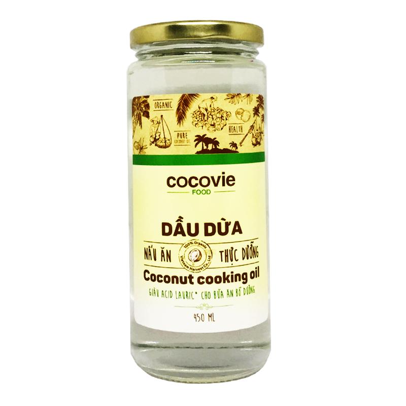 Điều quan trọng là dầu dừa Cocovie được sản xuất từ quả dừa hữu cơ, không chứa chất bảo quản hay hương liệu nhân tạo. Đây là một sản phẩm tự nhiên an toàn và thân thiện với môi trường
