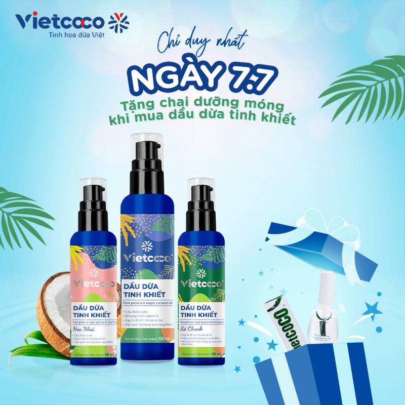 Trị rạn da sau sinh với dầu dừa tinh khiết Vietcoco