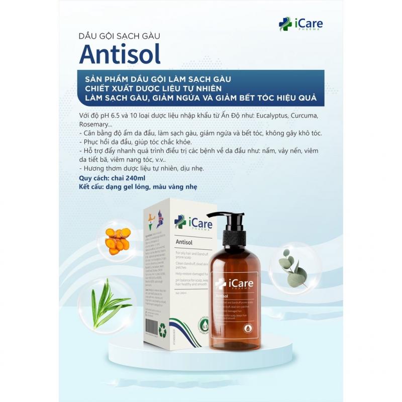 Dầu gội Antisol iCare Pharma