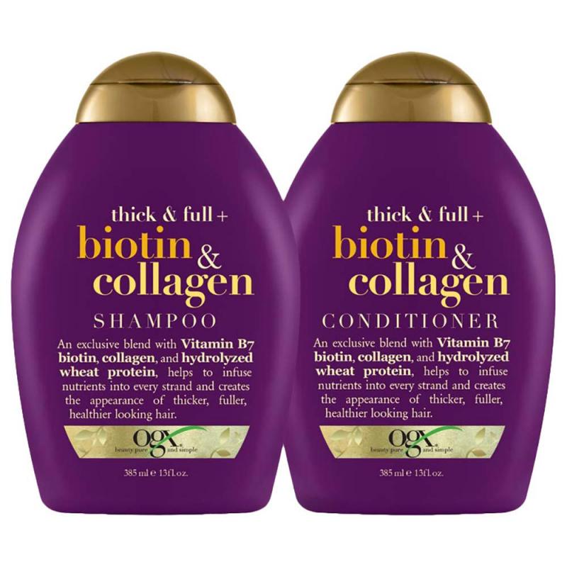Bộ đôi chăm sóc tóc của Biotin & Collagen bao gồm cả dầu gội và dầu xả