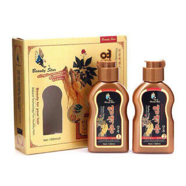 Dầu gội đen tóc Hàn Quốc Ginseng Instant Dyeing Korea