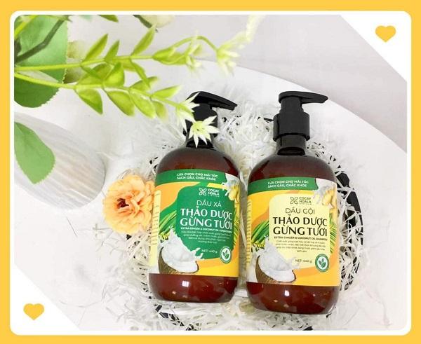 Combo gội xả ThảoDược Gừng Dừa ﻿Cocayhoala