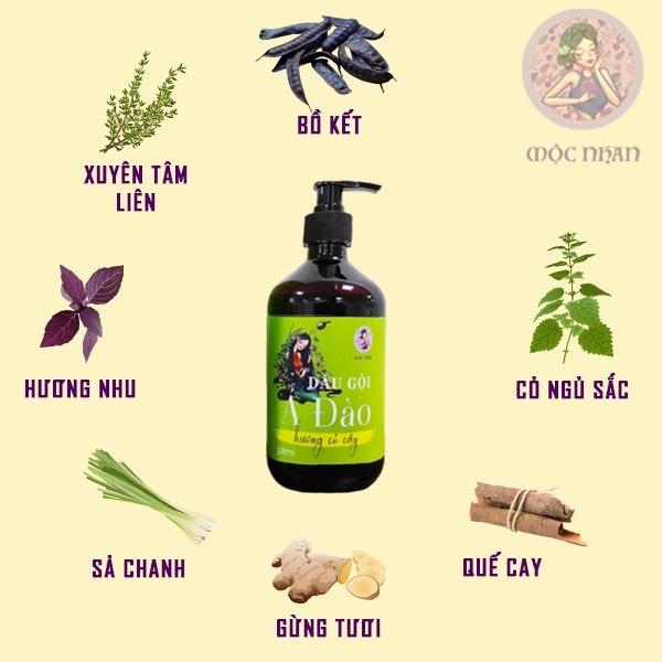 Dầu gội thảo dược Ả Đào, bồ kết hoa bưởi thiên nhiên