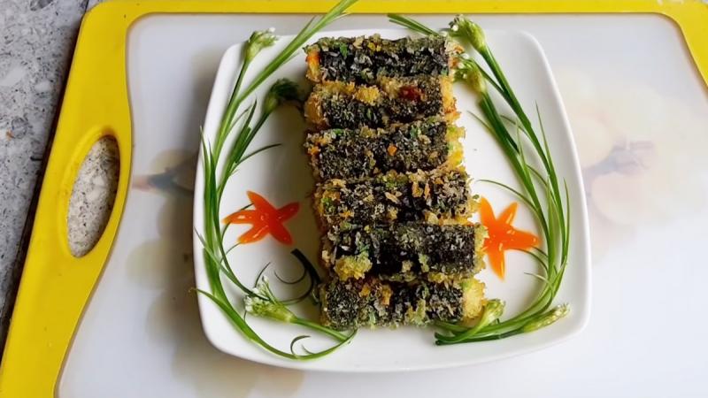 Đậu hũ chiên xù rong biển