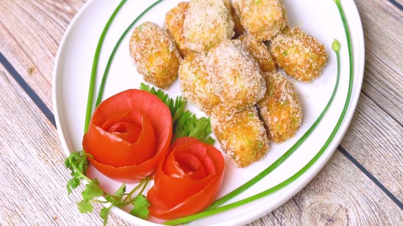 Đậu hũ viên lắc phô mai