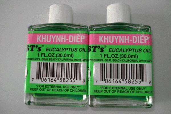Tinh dầu khuynh diệp.