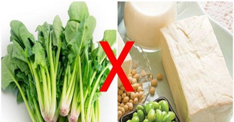 Đậu nành và rau chân vịt
