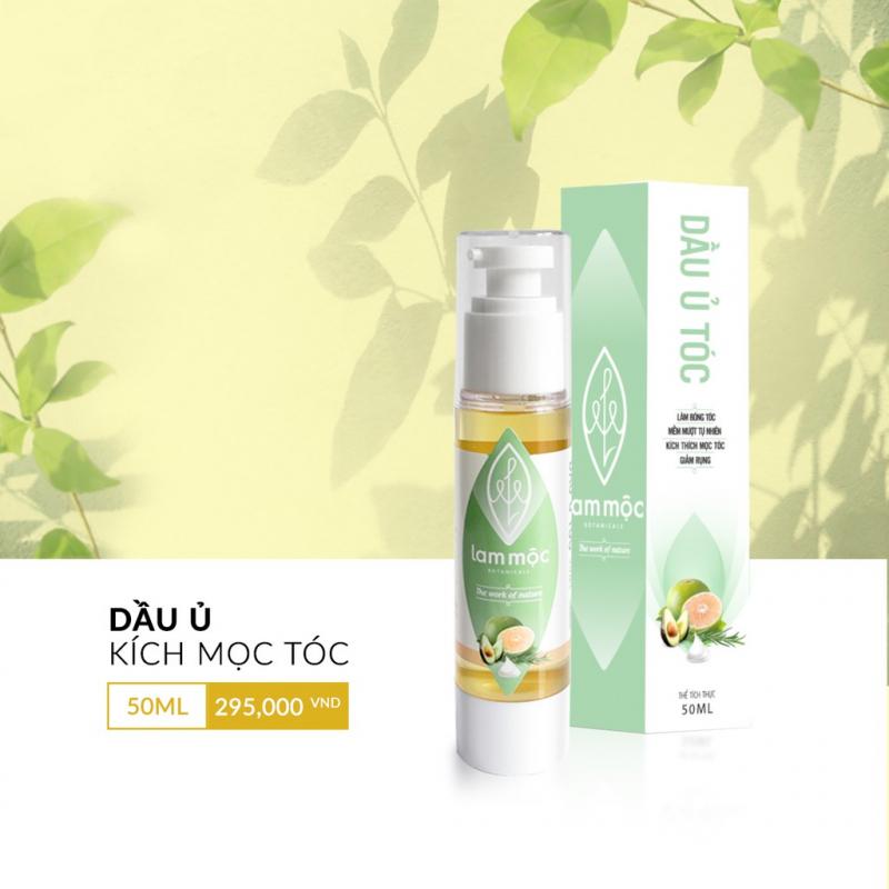 Dầu ủ tóc 100% từ thiên nhiên - Dưỡng tóc bồng bềnh bóng mượt, tái tạo hư tổn, giúp mọc tóc Lam Mộc