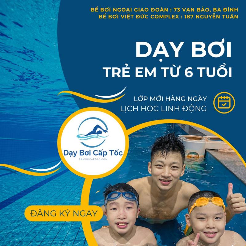 Dạy bơi cấp tốc Hà Nội - Thầy Quang Anh