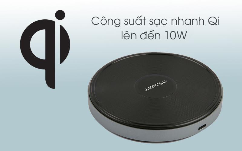 Đế sạc không dây Qi 10W Mbest AC63F3