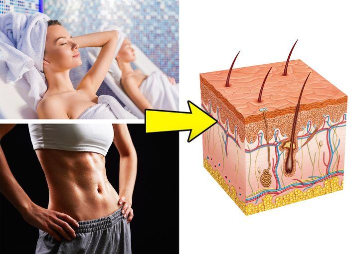 Đi tắm xông hơi hoặc tập thể dục