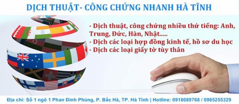 Dịch thuật - công chứng nhanh Hà Tĩnh