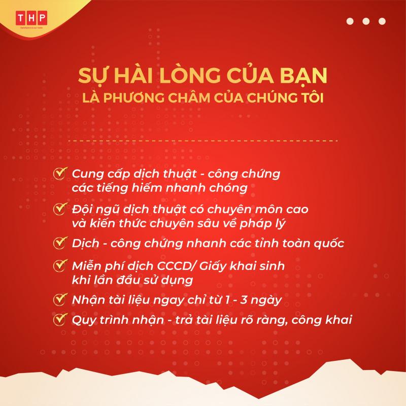 Dịch thuật - Công chứng Tâm Hòa Phát