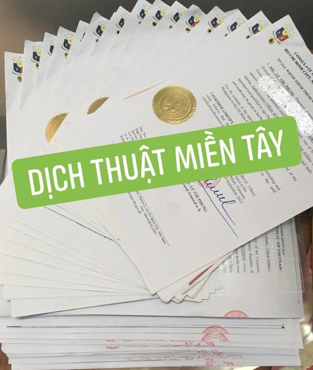 Dịch Thuật Visa Miền Tây