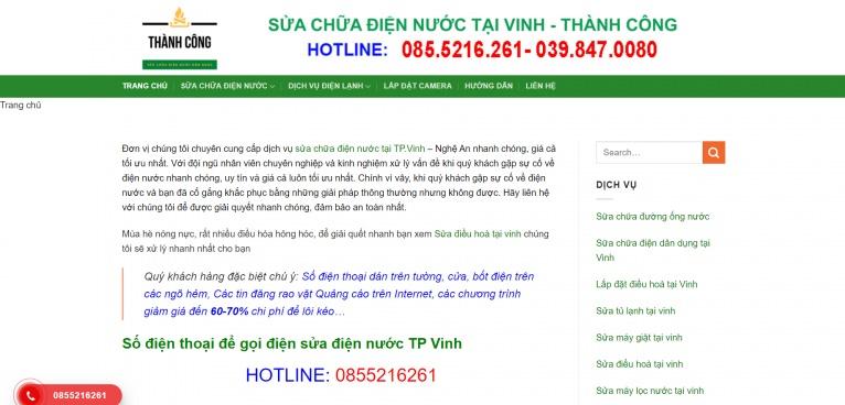 Dịch vụ sửa chữa điện nước Thành Công