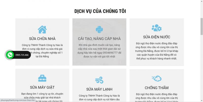 Các dịch vụ chính của công ty