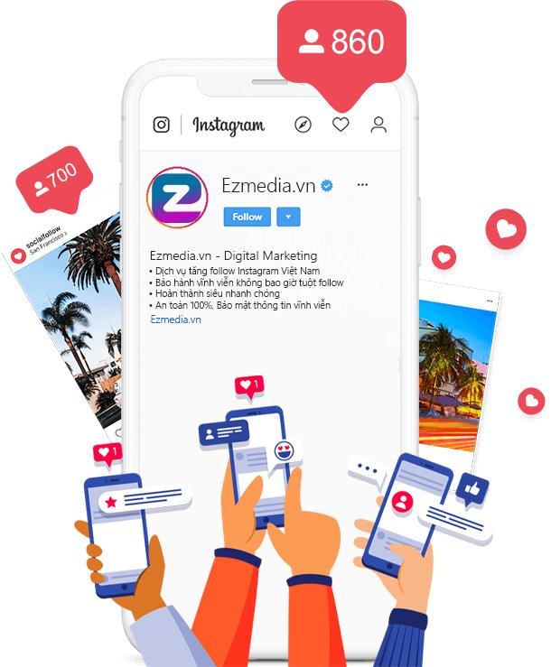 Dịch vụ tăng follow instargram của Ching Marketing