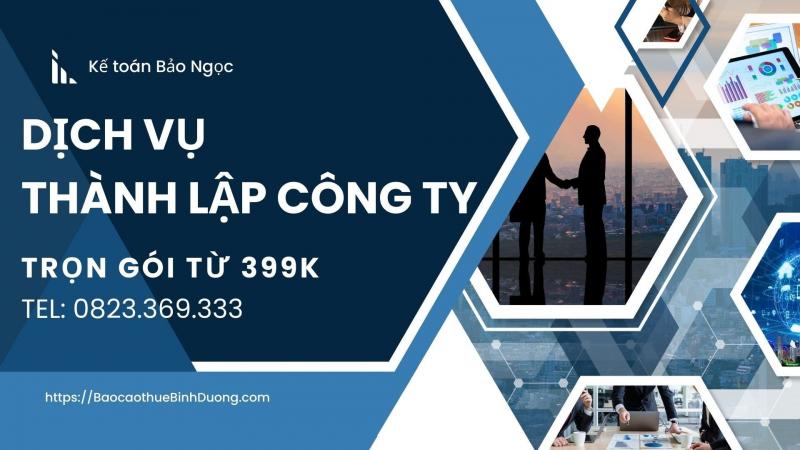 Dịch vụ thành lập công ty tại Bình Dương trọn gói