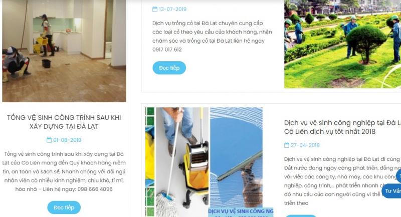 Dịch vụ vệ sinh Cô Liên Đà Lạt