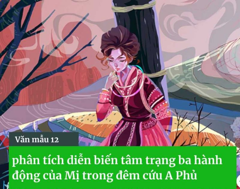 Diễn biến tâm trạng và hành động của Mị trong đêm cứu A Phủ bài số 6
